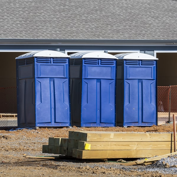 what is the maximum capacity for a single porta potty in Canon GA